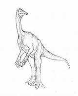 Utahraptor Dinosaurs sketch template