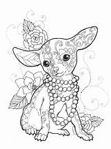 Chihuahua Mandalas Elsharouni Kleurplaten Kleurplaat Páginas Figuras Printables Uitprinten Downloaden Petsza sketch template