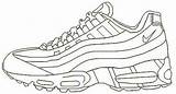 Nike Drawing Shoes Max Air Outline Drawings Draw Sneaker Aurora Sleeping Choose Board Beauty Paintingvalley sketch template