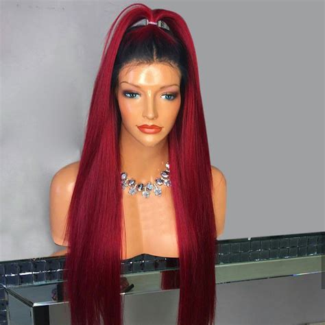 Pin By Our Mind Body And Soul On Hair Envy Red Wigs Synthetic Lace