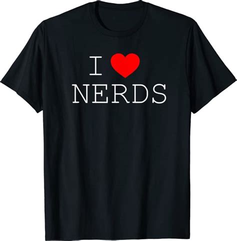 I Heart Love Nerds Cute Costume T Shirt Uk Fashion