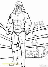 Coloring Orton Randy Pages Wwe Getcolorings Color sketch template