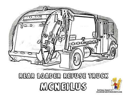 garbage truck coloring pages  coloring home