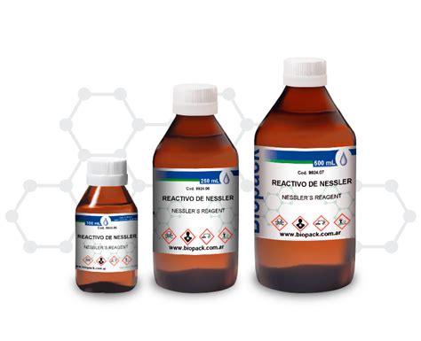 biopack productos quimicos reactivo de nessler