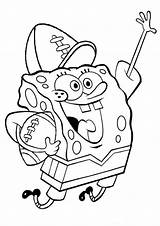 Coloring Spongebob Pages Football Bob Squarepants Sponge Printable Color Playing Kids Maatjes Want Click Cliparts Clip Print Soccer Outline Colouring sketch template
