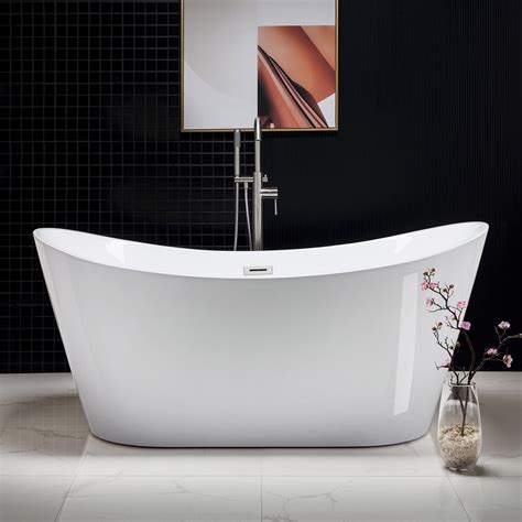 woodbridge  freestanding bathtub contemporary soaking tub bta  walmartcom walmartcom
