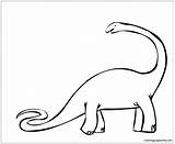 Brachiosaurus Pages Coloring Dinosaurs Color Adults Coloringpagesonly sketch template