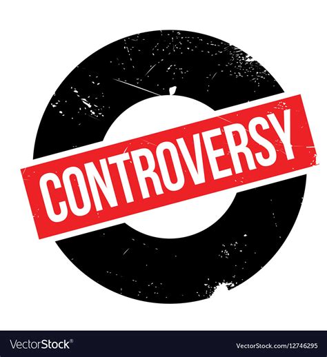 controversy rubber stamp royalty  vector image