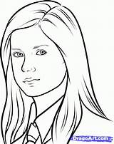 Ginny Weasley Coloring Pages Potter Harry Colouring Drawing Draw Coloriage Ron Printable Step Dessin Drawings Pop Luna Imprimer Sketch Azcoloring sketch template