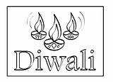 Diwali Coloring Pages Diya Drawing Colouring Diyas Kids Craft Sheets Activities Celebration Getdrawings sketch template
