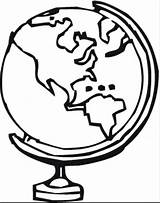 Globe Globus Terrestre Terraqueo Kolorowanka Kolorowanki Terráqueo Kuli Ziemskiej Druku Kredki Gwiazdy Astronomy Malowanki Coloringhome sketch template