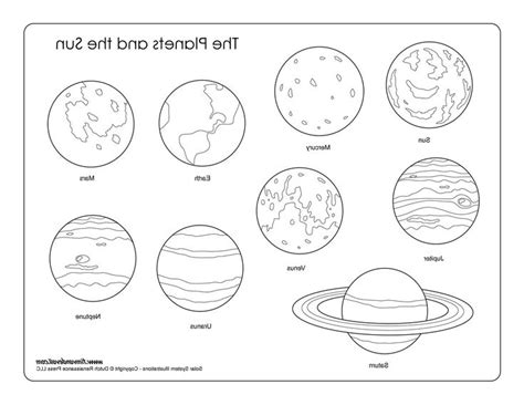 solar system planets coloring solar system coloring pages solar