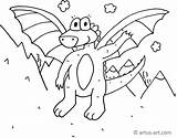 Drache Ausmalbilder Ausmalbild Winkender Drachen Artus Downloaden Tiere sketch template