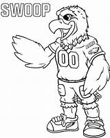 Coloring Eagles Pages Philadelphia Seahawks Ravens Seattle Logo Printable Baltimore Print Swoop Mascots 76ers Sheets Football Drawing Mascot Color Sheet sketch template
