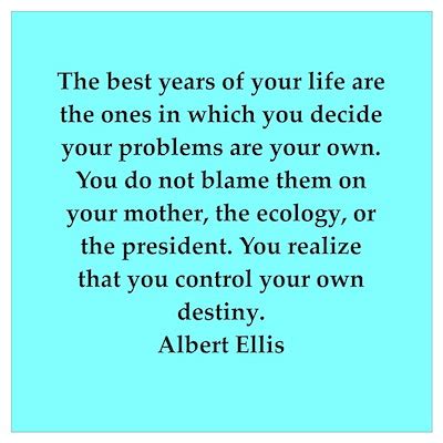 albert ellis quote poster