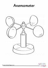 Weather Anemometer Colouring sketch template