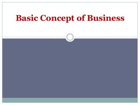 basic concept  business
