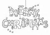 Christmas Merry Coloring Pages Noel Choose Board Colouring sketch template