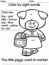 Piggy Rhyme Literacy sketch template