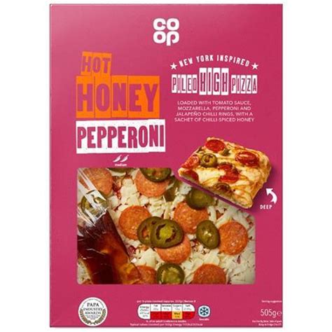 op unveils  piled high pizza  label range news  grocer
