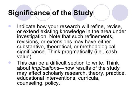 sample  significance   study  thesis reportthenewsweb