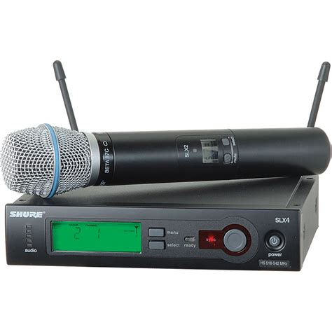 shure slx series wireless microphone system slxbetac  bh