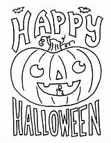 Halloween Happy Coloring Pages Kindergarten Clipart Getdrawings sketch template