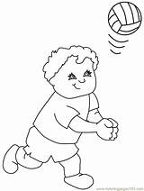Volleyball Colorat Pintar Sporturi Copii Esportes Inclusiv Pagini ähnliche Garfield sketch template
