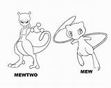 Mewtwo Coloring Pages Pokemon Printable Color Print Getcolorings sketch template