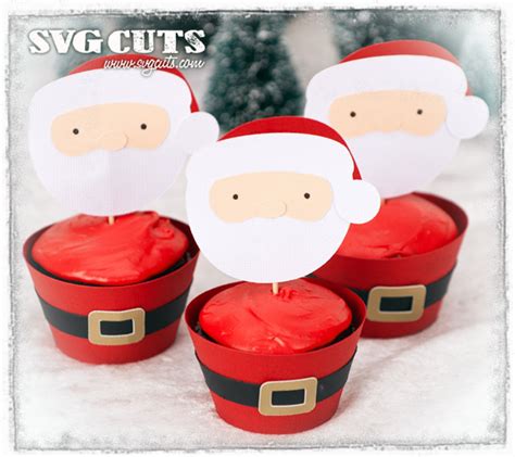 christmas cupcake wrappers svg kit svgcutscom blog