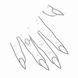 Nails sketch template