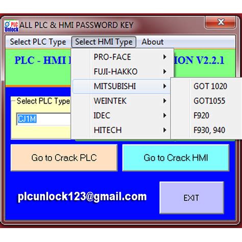 mitsubishi  plc unlock password break service