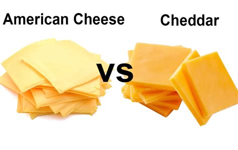 american cheese  cheddar cheese comparison differences similarities