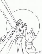 Jesus Coloring Pages Crown Thorns Christ Cross Carrying Crucifixion Kreuz Easter Print Colouring Color Online Designlooter Popular Kids Getcolorings Choose sketch template