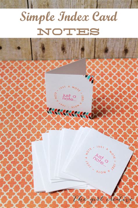 simple note cards page     girl creative