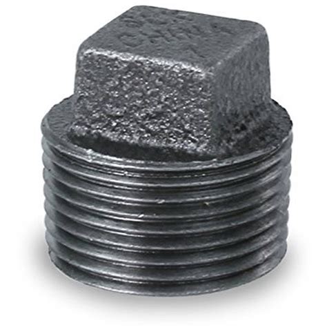 everflow supplies bmpl black malleable iron plug  square head  walmartcom