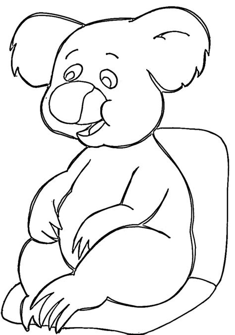 koala coloring page pictures animal place