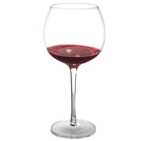 Giant Red Wine Glass Holds Over A Bottle Of Your