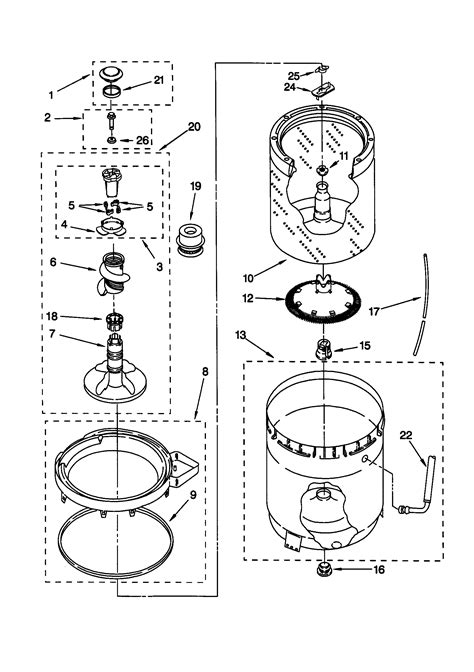 kenmore  washer parts diagram