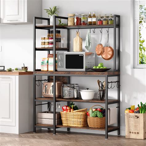 buy tribesigns bakers rack  storage  kitchen   wide large