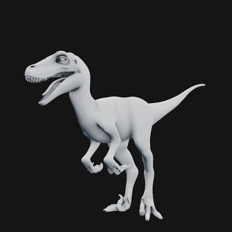 raptor dinosaur model turbosquid