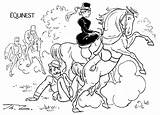 Coloring Equestrian Horse Sheets Yourself Artist Theequinest sketch template