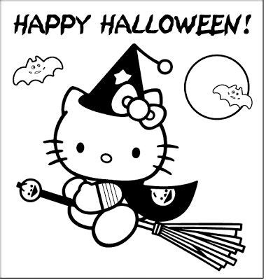 kitty coloring pages  kitty halloween  kitty