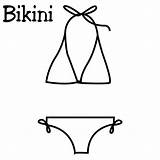 Bikinis sketch template