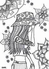 Volwassenen Tiener Kleurplaat Meisjes Meiden Volwassen Herfst Kinderen Downloaden Dibujos Meisje Mandalas Creachick Hippy Uitprinten Zentangles Imprimibles Terborg600 sketch template