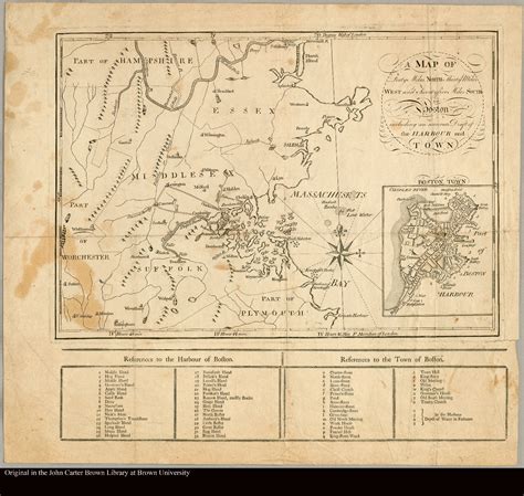 map  forty miles north  miles west  twentyfive miles south  boston including