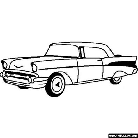 chevy bel air coloring pages sketch template cool car drawings cars