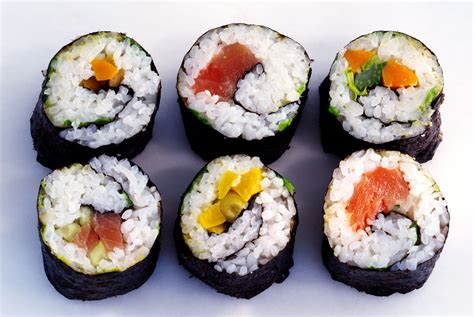 japanese sushi roll makizushi  canned tuna salad