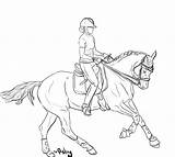 Horse Lineart Drawing Riding Rider Deviantart Tack Horses Drawings Coloring Pages Riders Easy Pencil Girl Cliparting Unicorn Digital sketch template