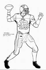 Brady Tom Coloring Pages Quarterback Printable Kids Drawing Football Print Patriots Color Sheets Bengals England Adults Getdrawings 2008 Dolphins Name sketch template
